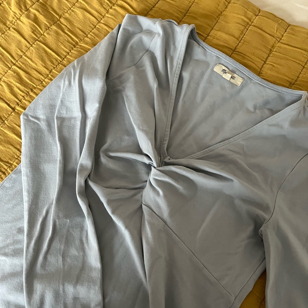 Madewell Twist-Front Long-Sleeve Tee